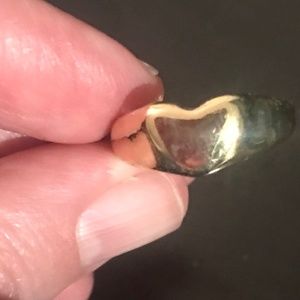 Fashion Ring for Women Heart Shape Alloy Metal Gold-Color New